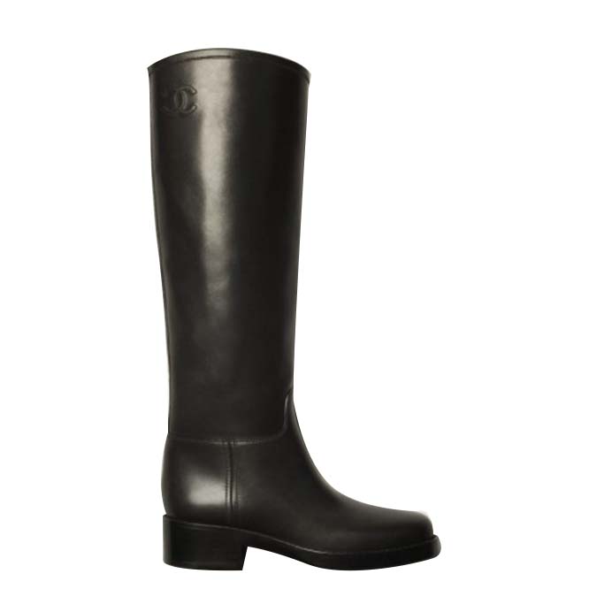 Ch*el high boots calfskin black g39212 x56669 94305